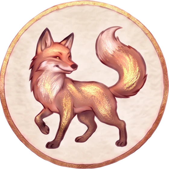 Joker badge — a fox